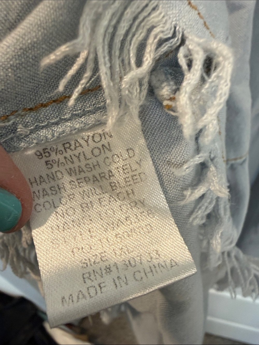 Umgee Light Blue Jean color Dress 2XL - Picture 5 of 7